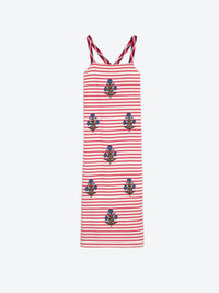 Vilagallo - Lilou Embroidered Midi Dress