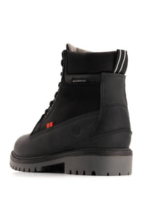 Andrea Men's Masculine Edge Leather Boots in black - men's boots - detail view