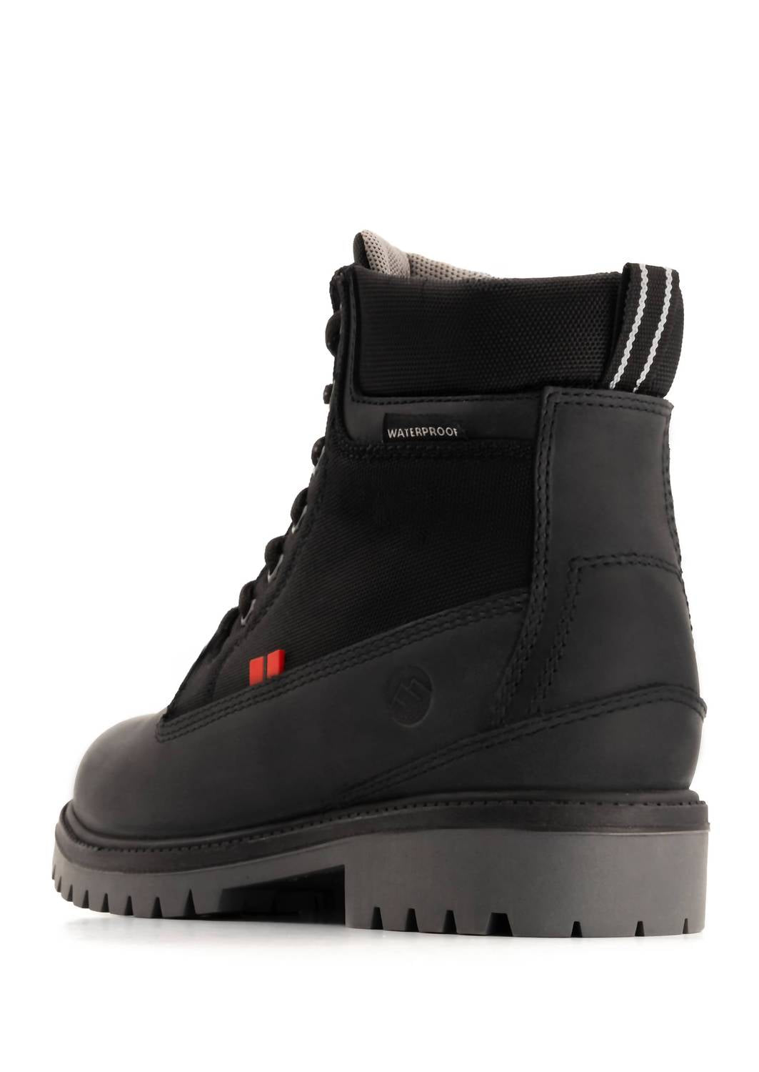 Andrea Men's Masculine Edge Leather Boots in black - men's boots - detail view