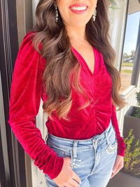 Another Love - Sadelle Shirred Seam Top