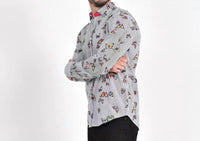 Eight X - Stripes and Butterflies Button Down Shirt