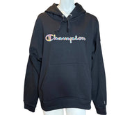 Champion - Unisex - Powerblend Hoodie with Rainbow Script