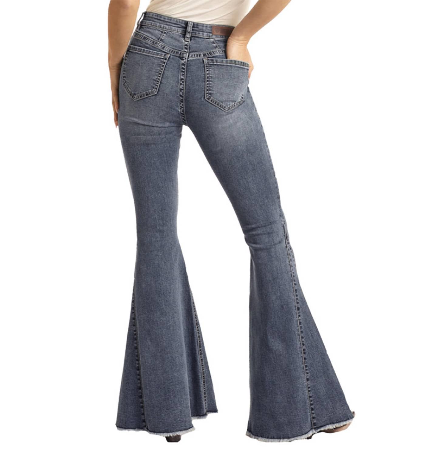 Rock & Roll Cowgirl - High-rise Bell Bottom Stretch Jean
