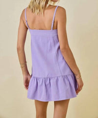 Day + Moon - Crowd Pleaser Contrast Stitch Mini Dress