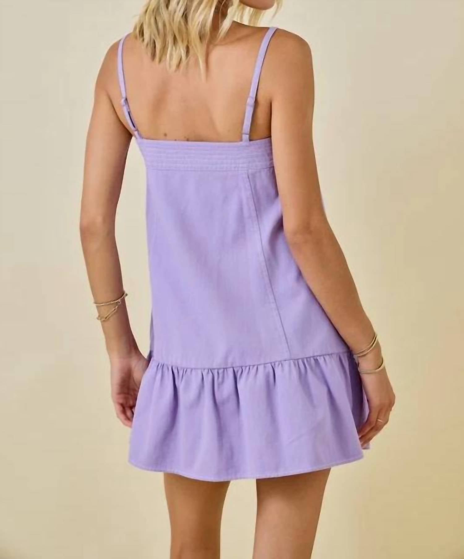 Day + Moon - Crowd Pleaser Contrast Stitch Mini Dress