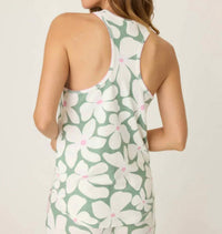 Pj Salvage - Wish You Were Here Floral Racerback Tank