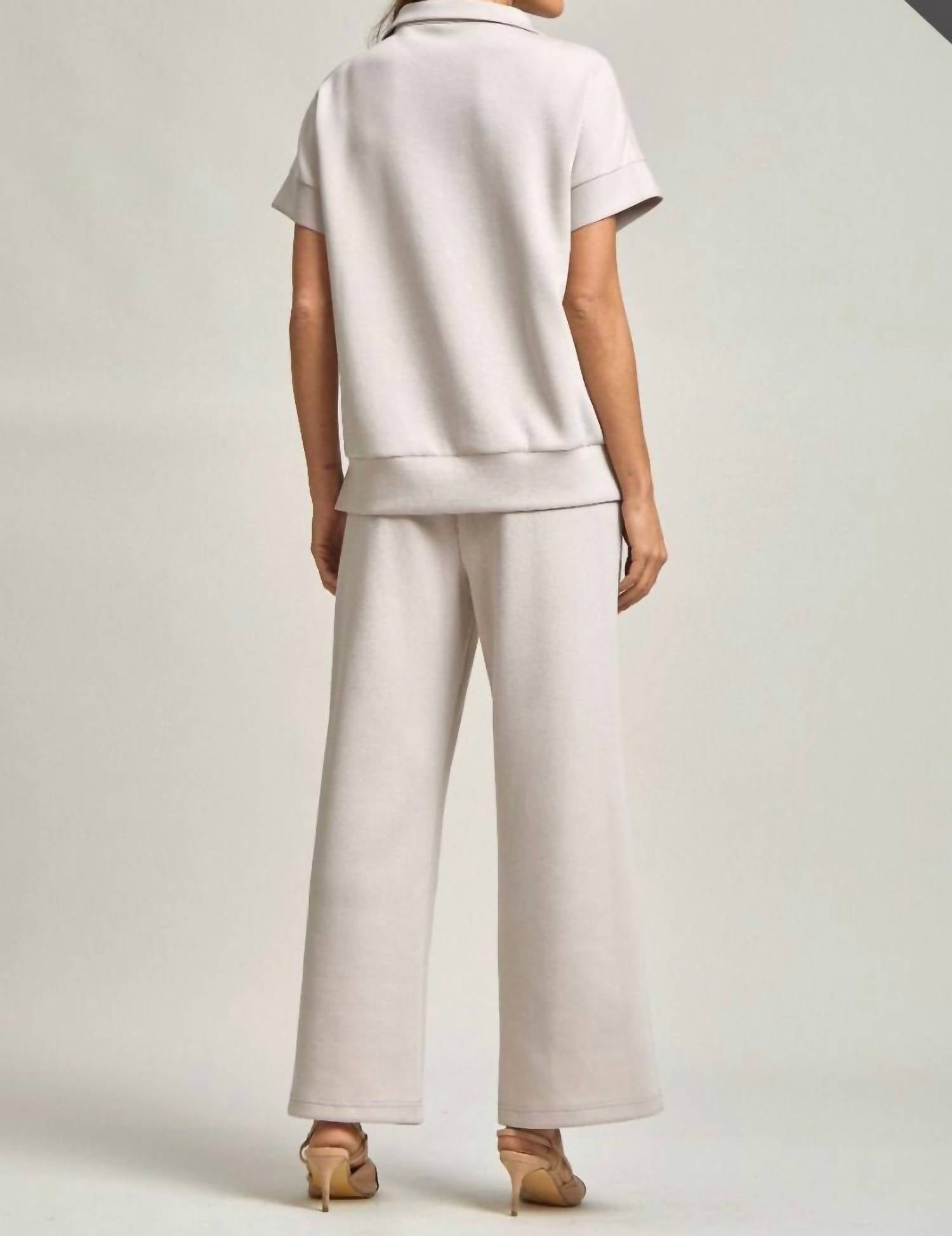 Dear Scarlett Catalina Travel Set in grey - women's sleepwear - alternate view