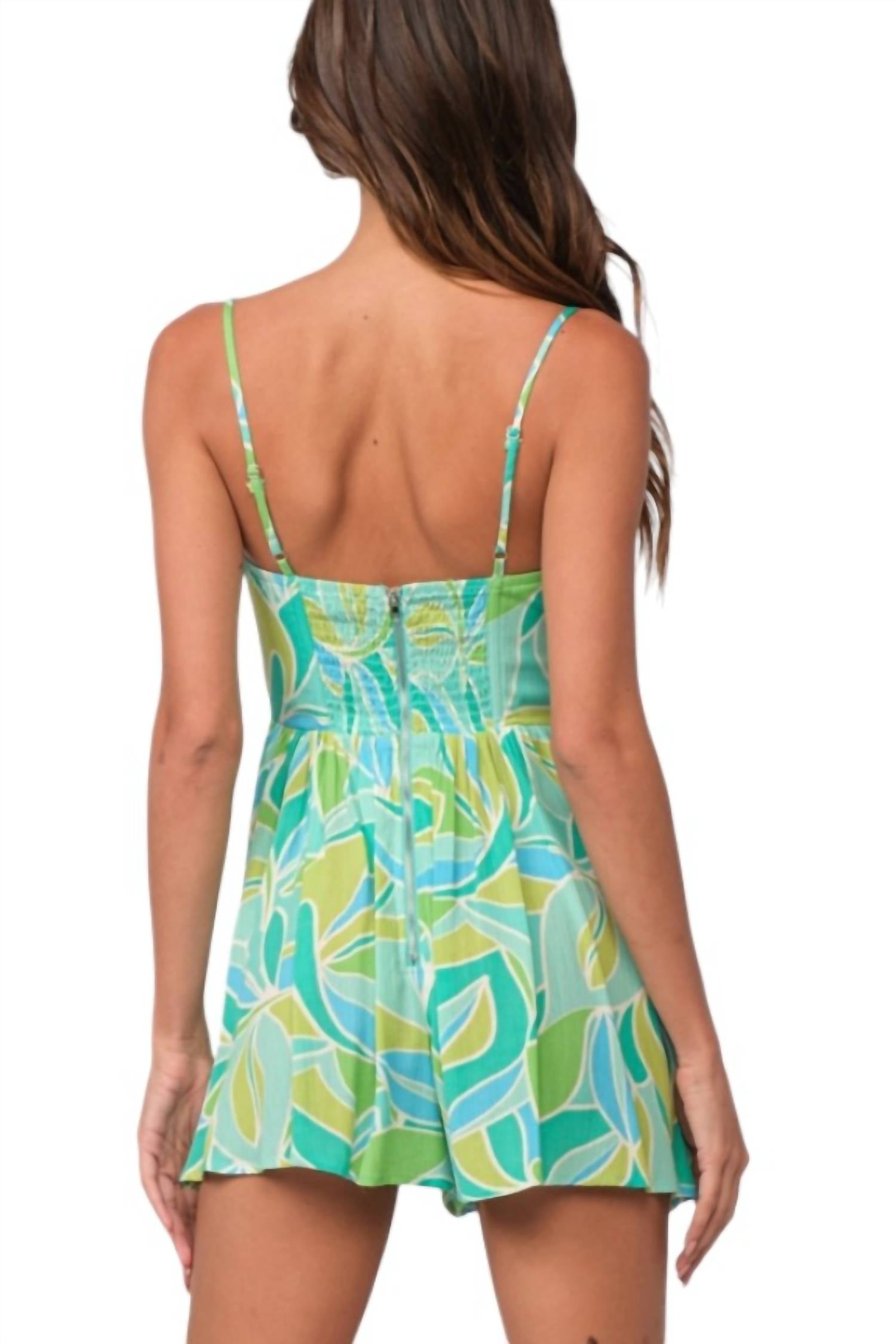 Sky To Moon - LEMON & LIME MINI DRESS