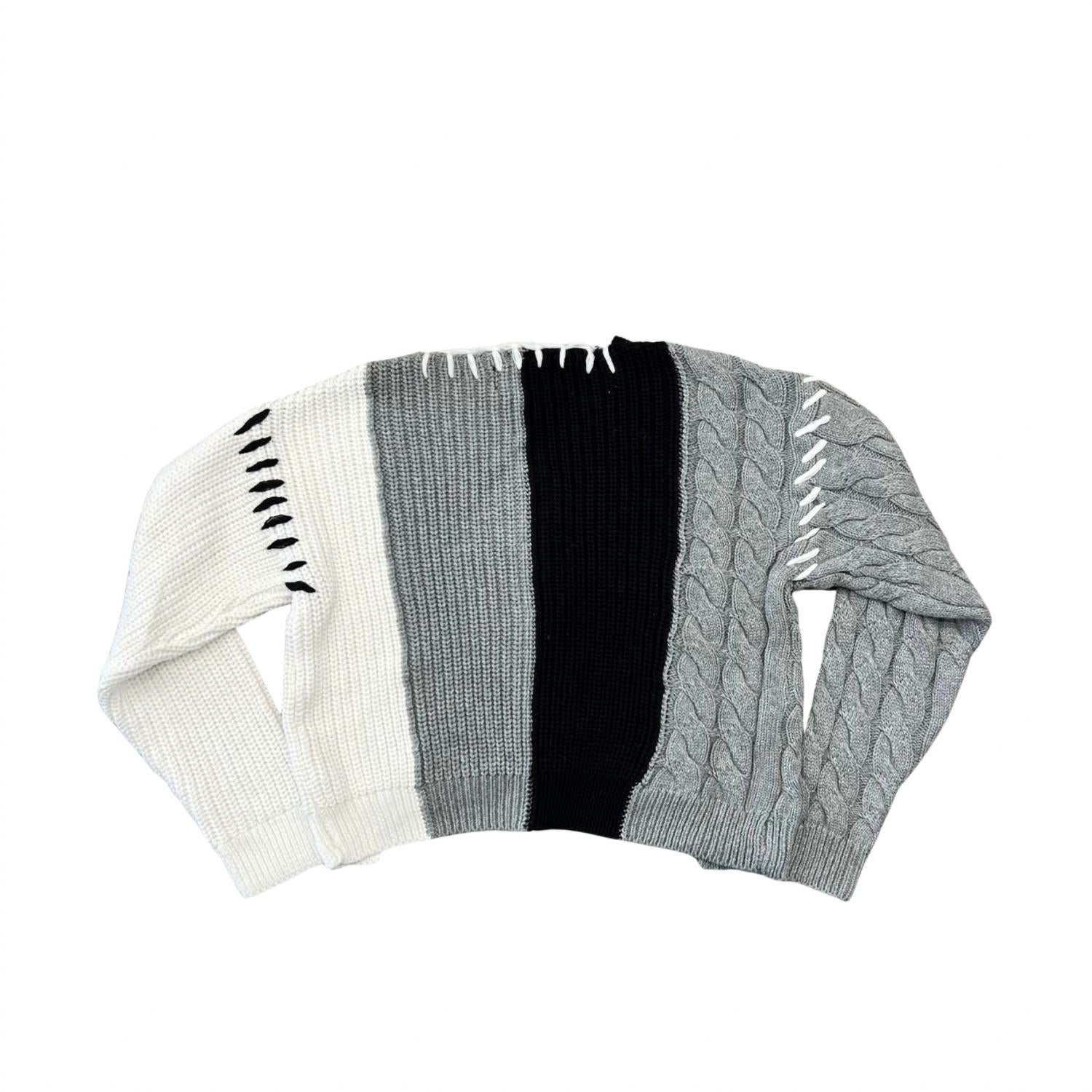Flowers By Zoe - Girl's Colorblock Cardigan Sweater
