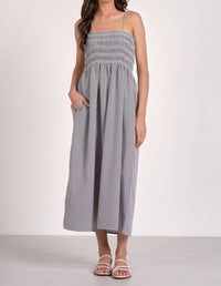 Elan - Seersucker Midi Dress