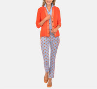 GRETCHEN SCOTT Knit Patterned Ankle Pull On Pant in periwinkle - women's pants - alternate view