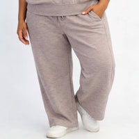 RAE MODE Luxe Curvy Pants in heathered taupe - women's pants