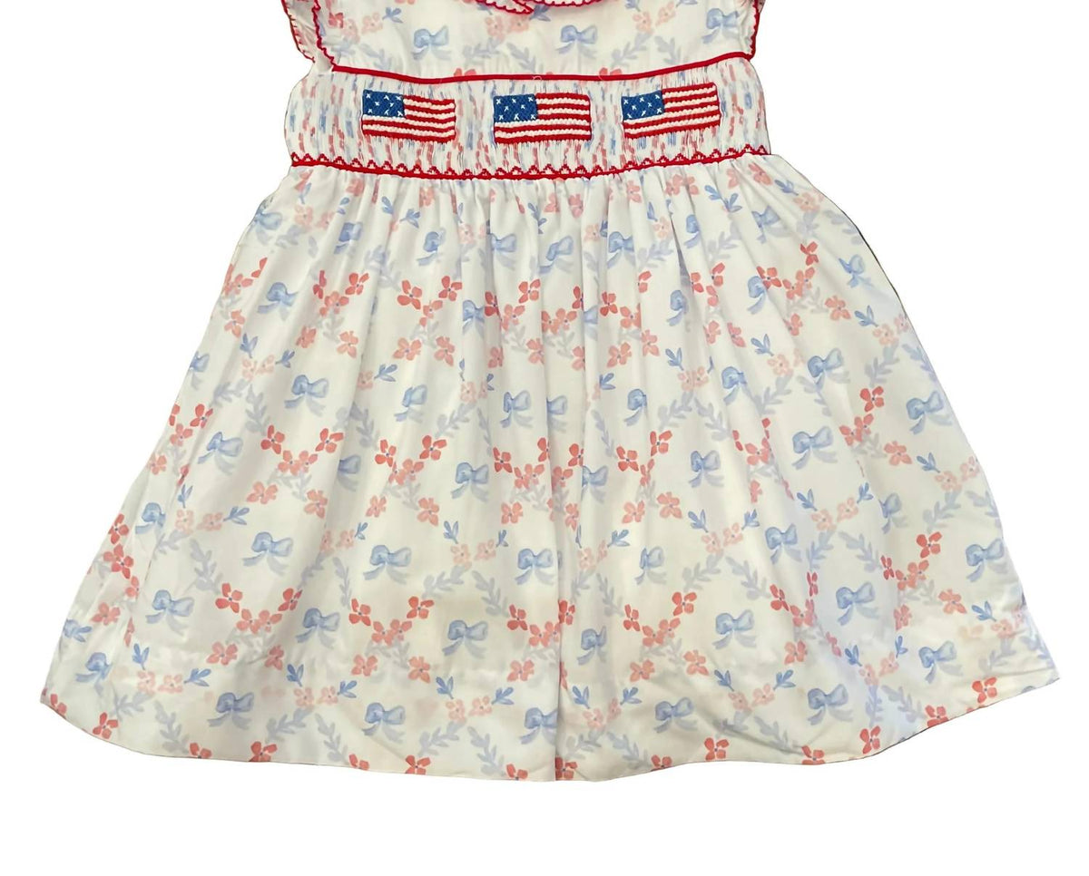 Teeta - Girl's America Smocked Ally Dress