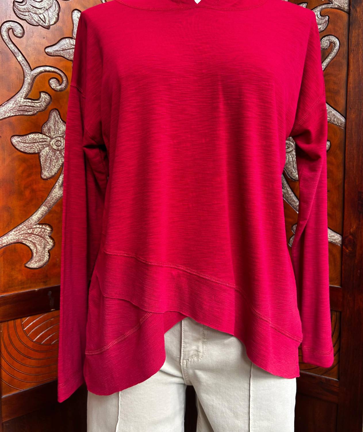 Nally & Millie - Women's Slub Long Sleeves Hoodie
