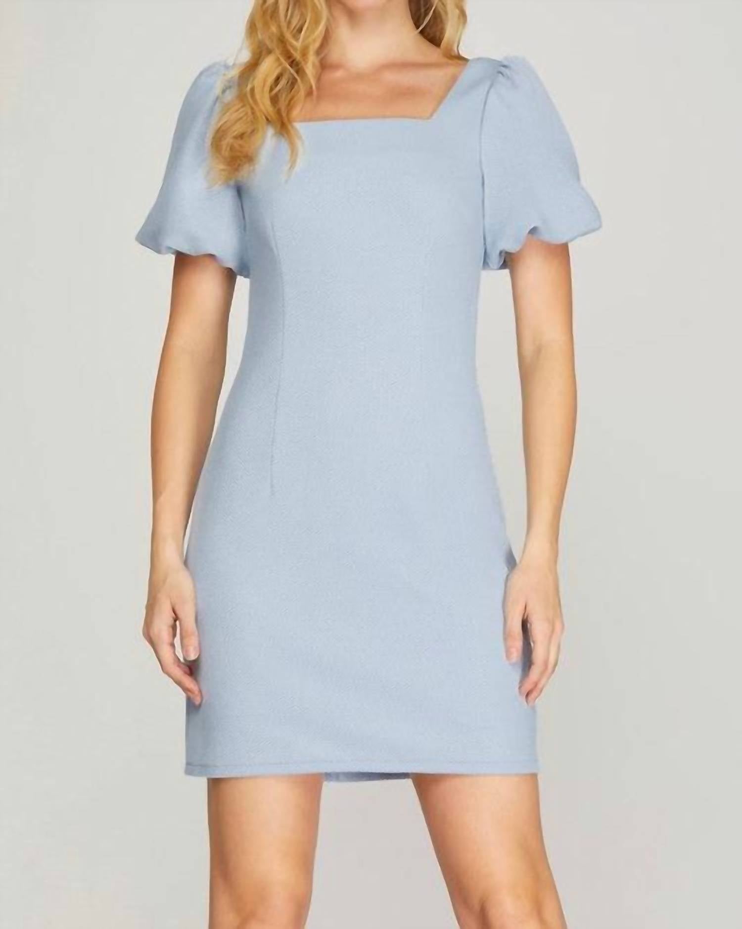She + Sky - Palmer Puff Sleeve Mini Dress
