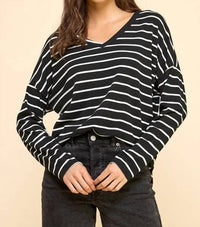 Les Amis - Basic Striped Top