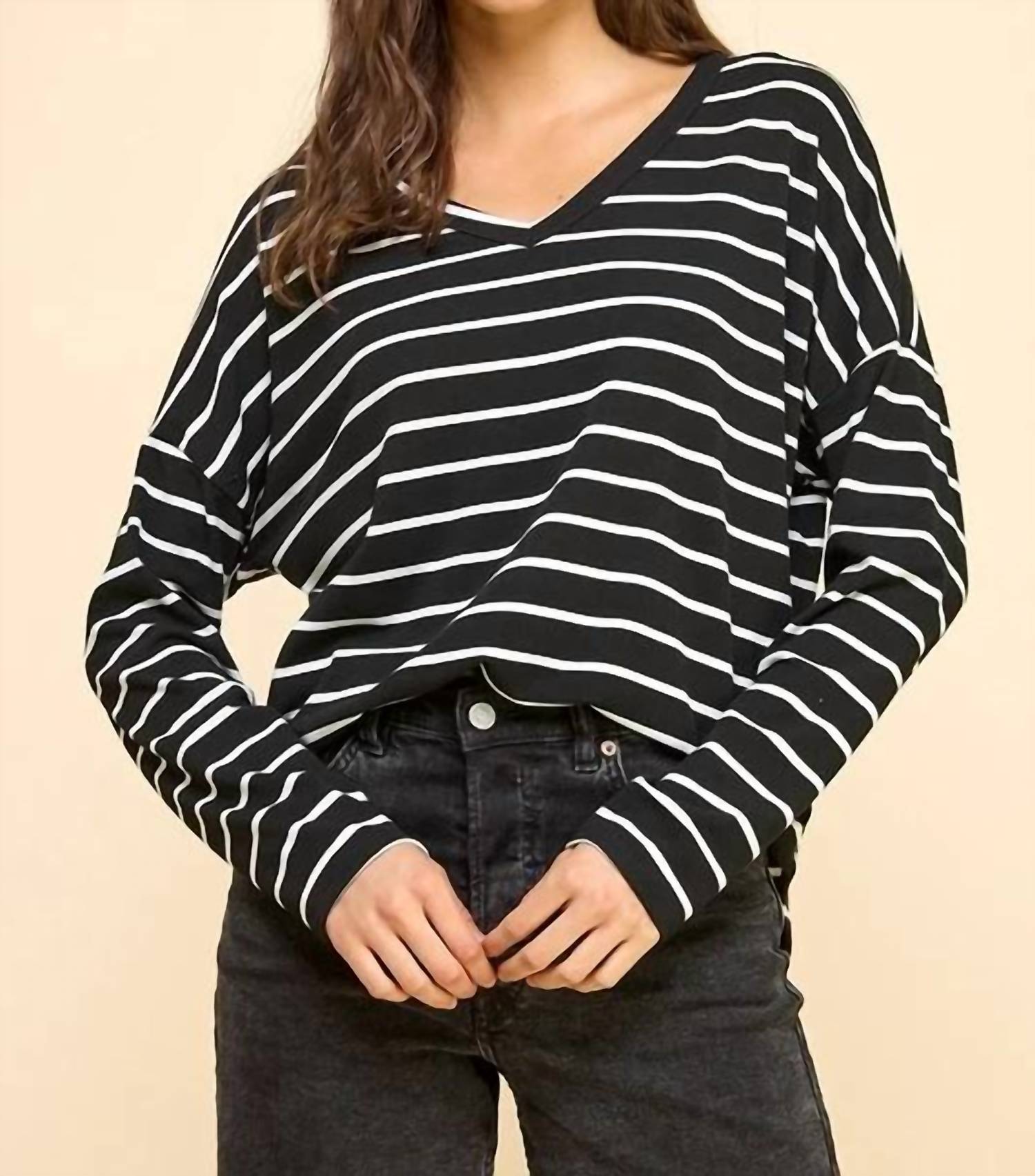 Les Amis - Basic Striped Top