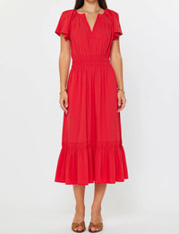 Nyland - Rosa Pleated Split Neck Dress