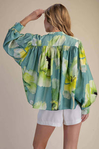 Glam - Floral Voluminous Blouse