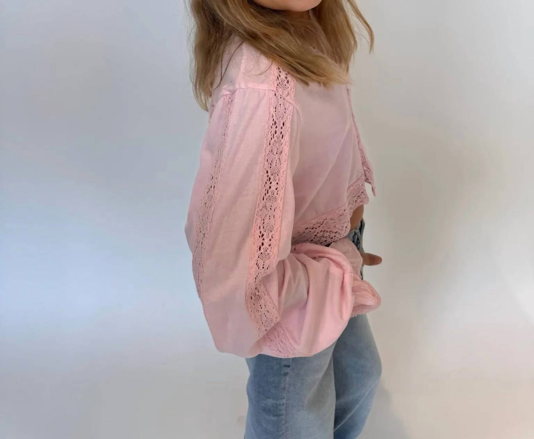Katie J Nyc - Addie Lace Trim Top