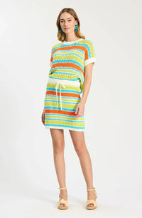 Tyler Boe - Vero Cap Sleeve Stripe Sweater
