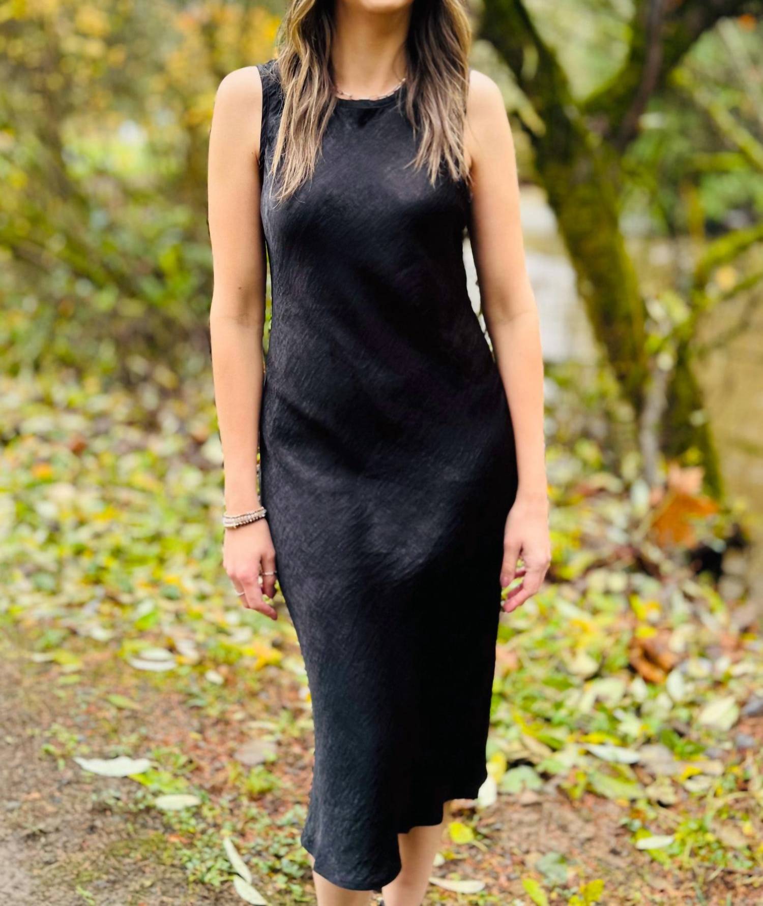 Michael Stars - Seema Hammered Satin Midi Dress