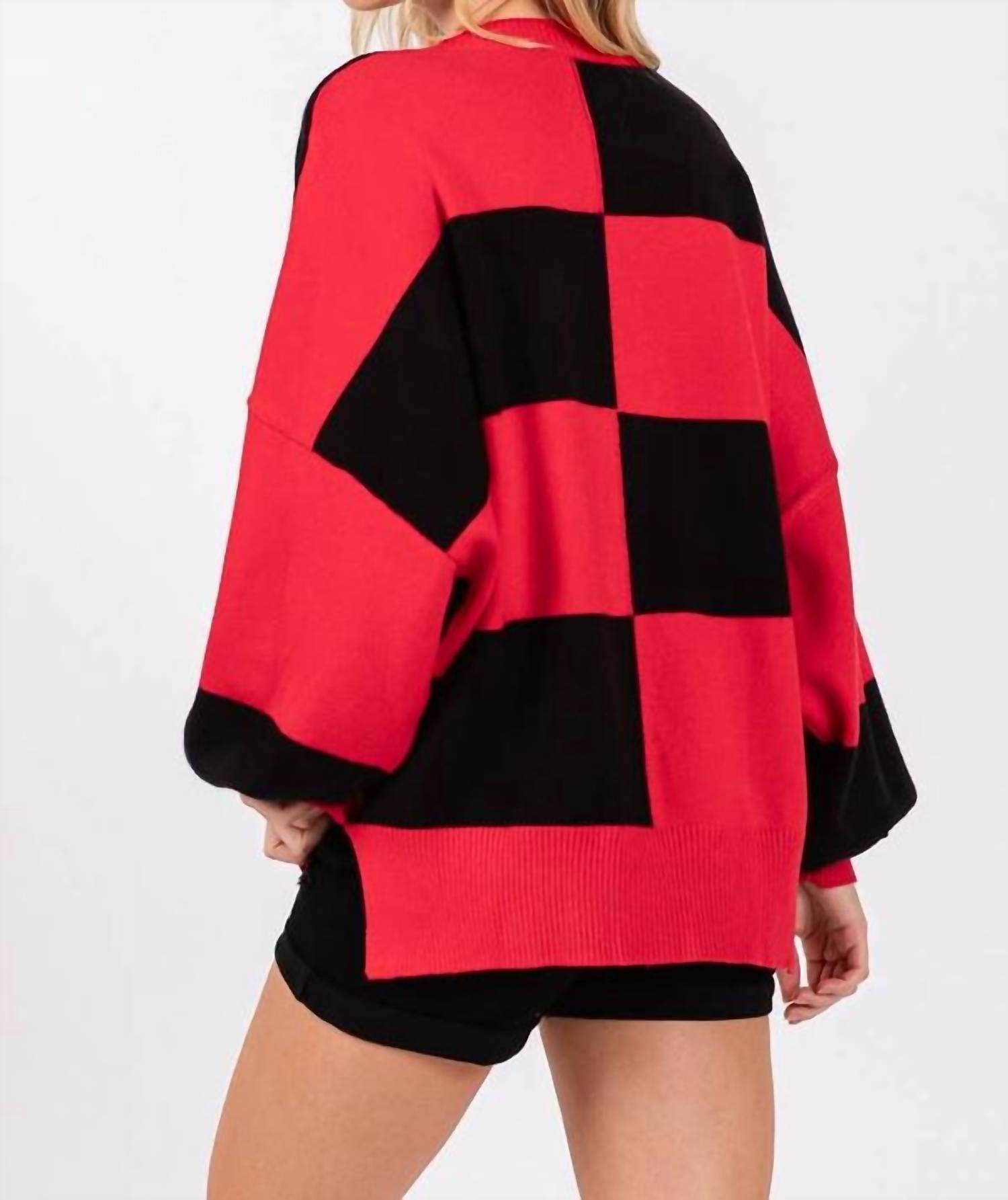 Sewn And Seen - Checkered Sweater
