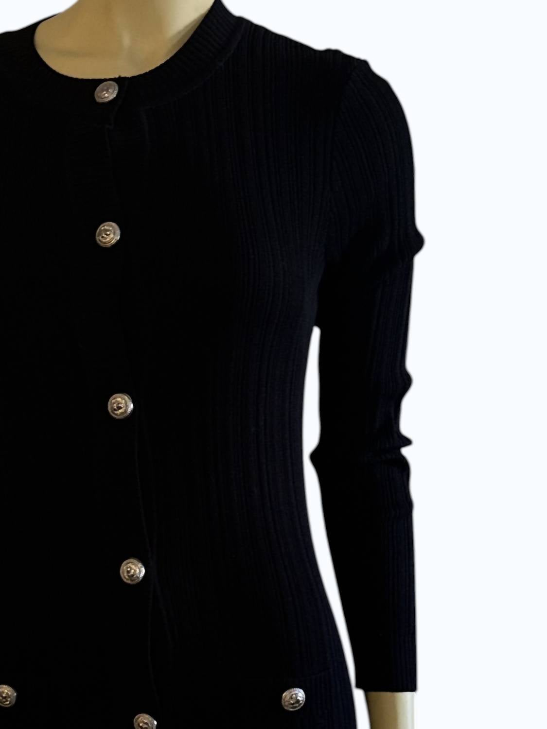 oolala Women's Cardigan Dress in black - women's dress - detail view