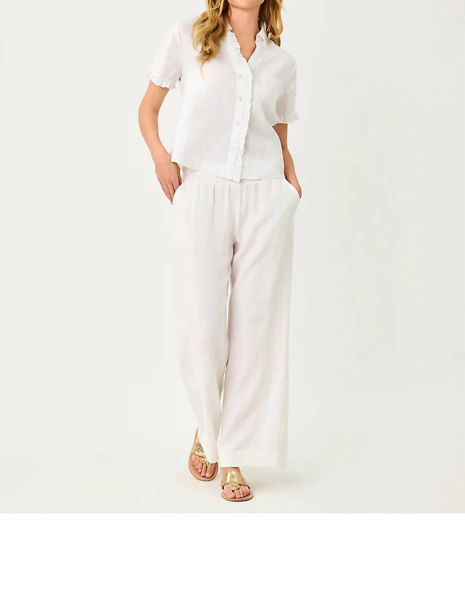 Lilly Pulitzer - Mirabella Linen Palazzo Pants