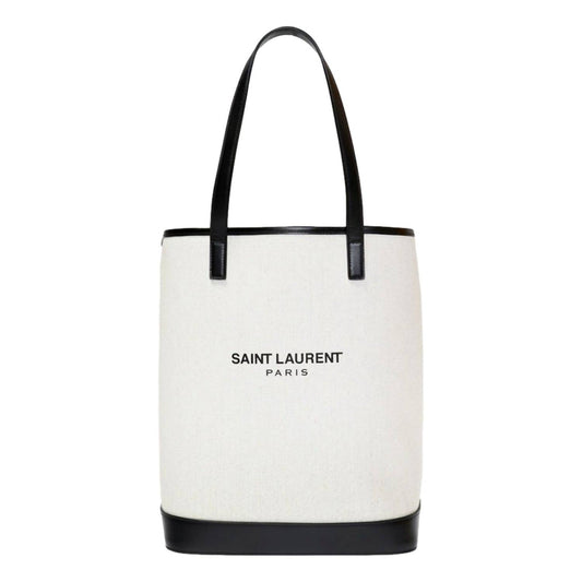 Saint Laurent - Women's Teddy Coated Linen Drawstring Bucket Bag