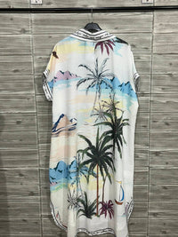 Oz - Women's Print Button Down Italian Dress