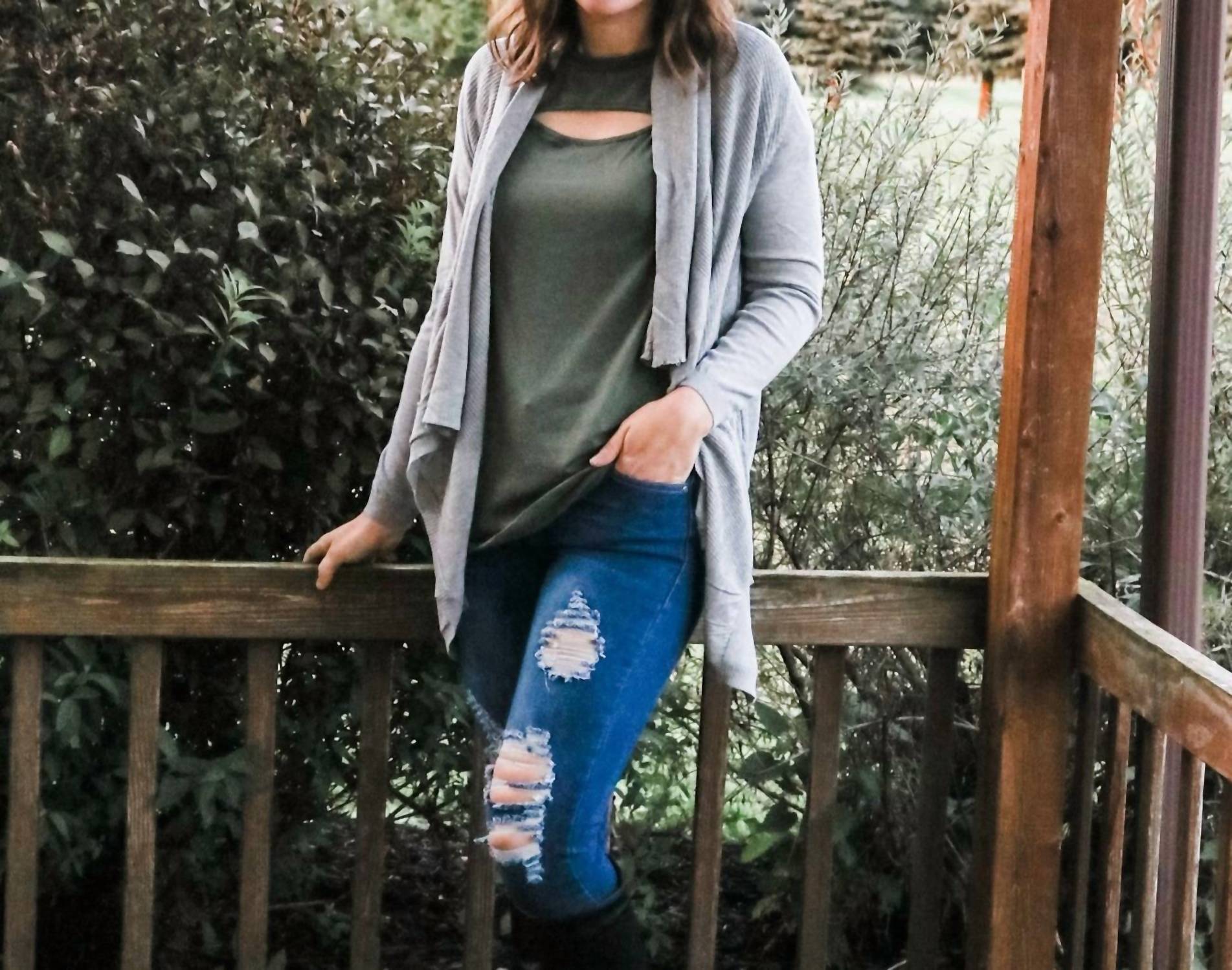 Miracle - Open Front Pocket Cardigan