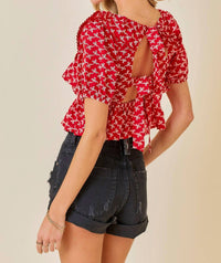 Day + Moon - Ruffle Lace Top