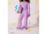 Lola + The Boys - Girls Feather Athletic Set