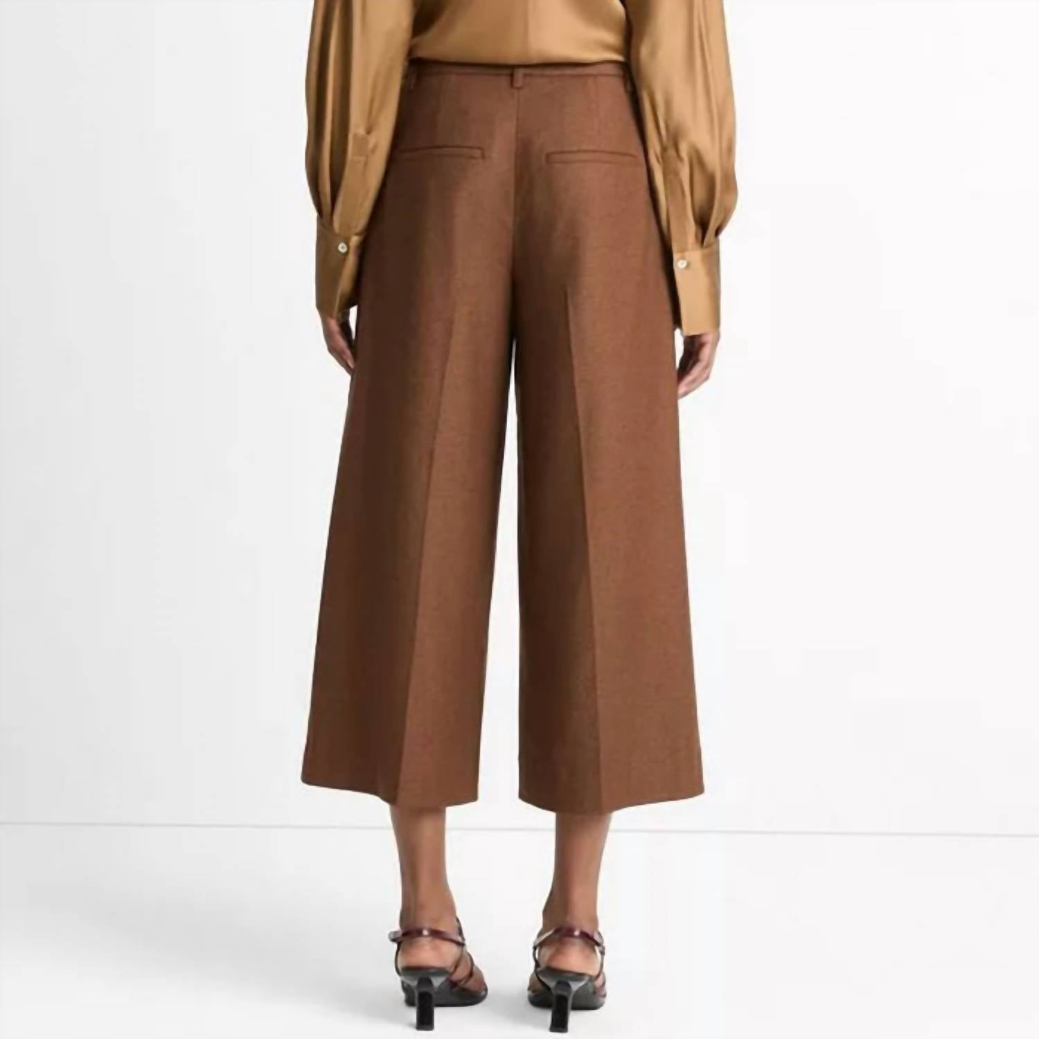 Vince - Women's Brushed Flannel Culotte Pant
