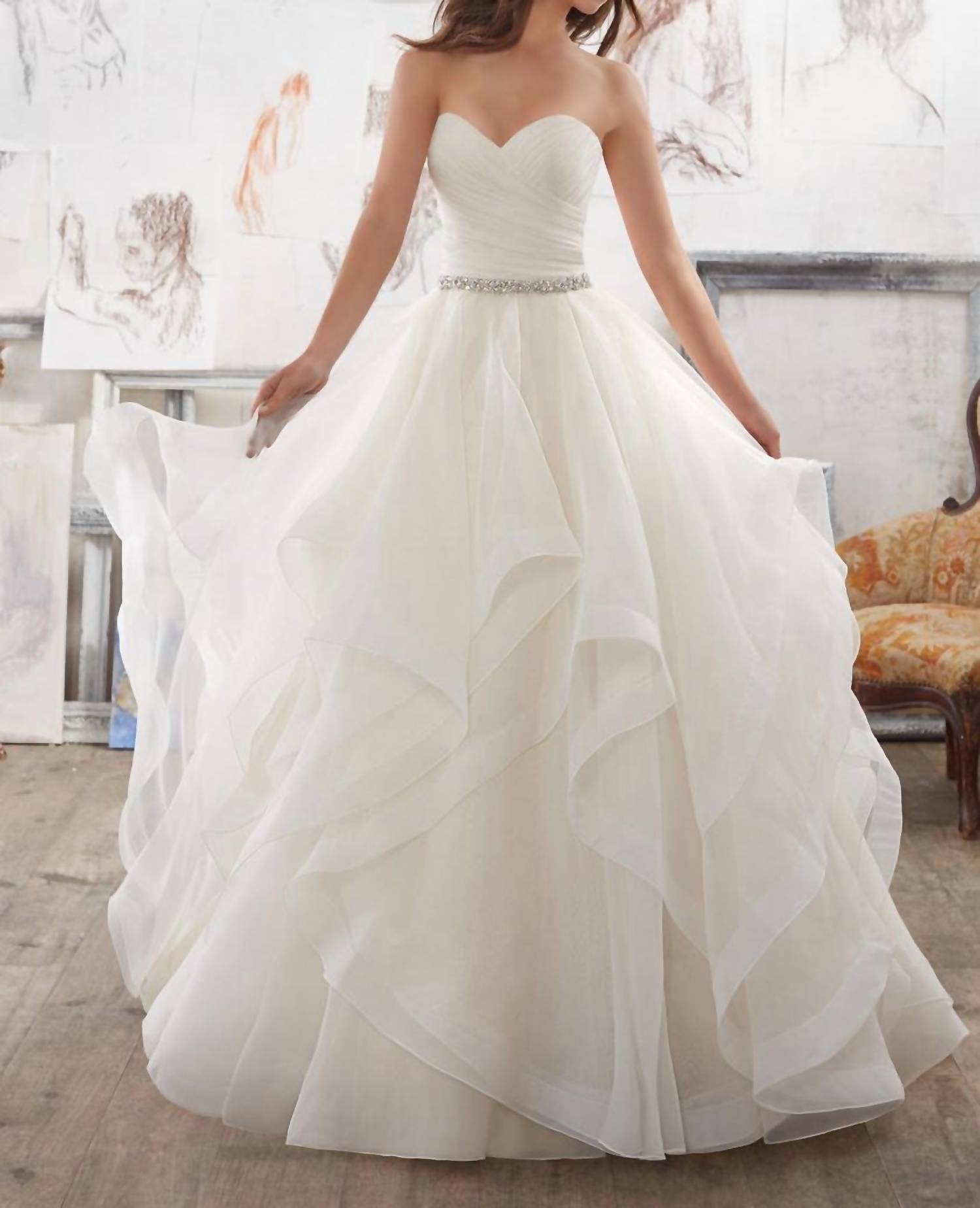 MORILEE Marissa Wedding Dress in ivory - women's dress
