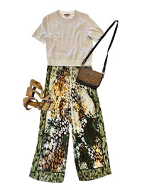 -Bl^Nk- - Evaline Printed Trousers
