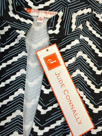 JUDE CONNALLY Kristen Mod Chevron Dress in black white - women's dress - alternate view