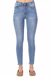 Judy Blue - Hi-Rise Button Fly Skinny Jean