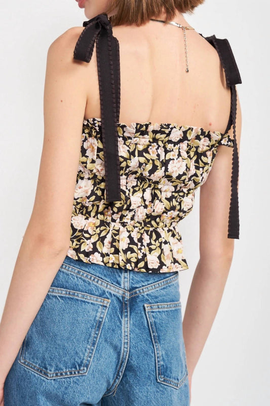 En Saison - Kinsley Floral Sleeveless Tops