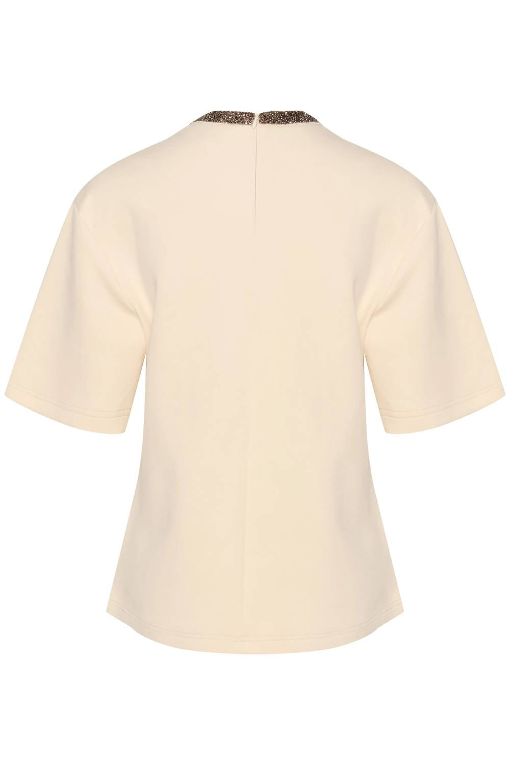 Soaked In Luxury - Magana Glitter Short Sleeves Blouse