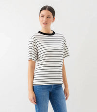 Karen Kane - Stripe Short Sleeve Top