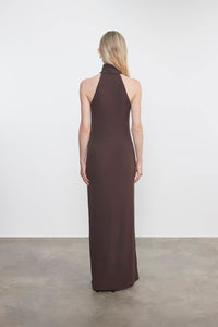 Enza Costa - KNIT HALTER TURTLENECK FLUID DRESS