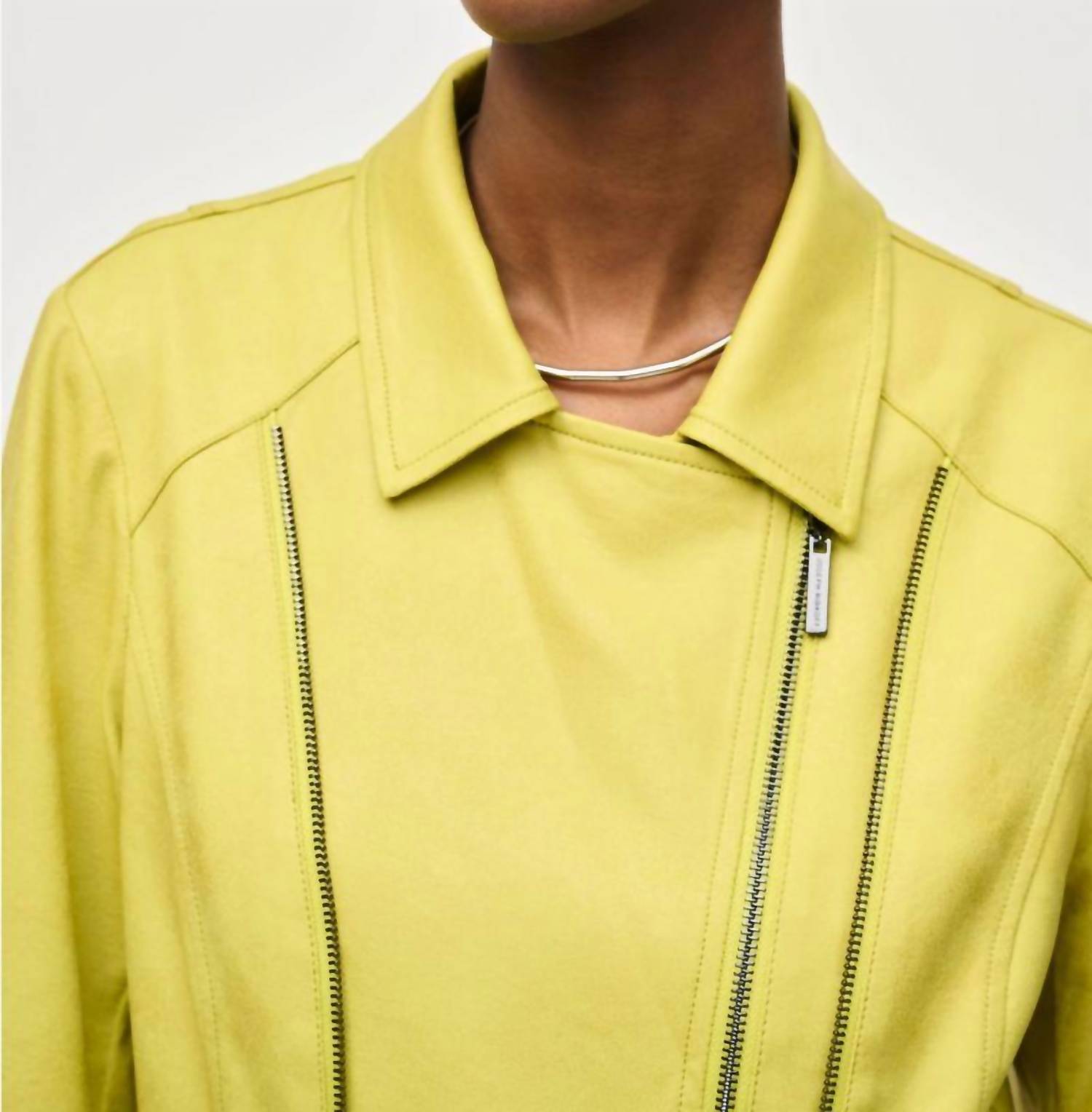 Joseph Ribkoff - Foiled Faux Suede Jacket