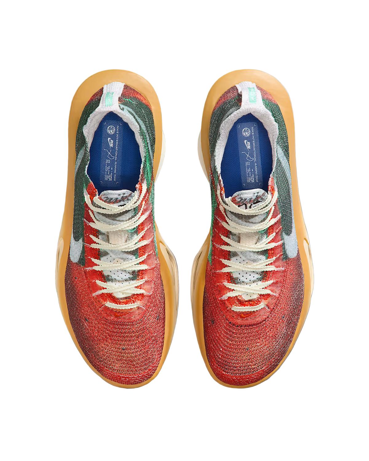 NIKE Men's Air Zoom Alphafly 3 Premium Shoe in multi color clear starfish aloe verde - men's shoe - alternate view