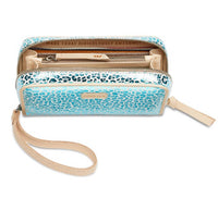 Consuela Women's Kat Wristlet Wallet in turquoise metallic jag - women's bag - alternate view