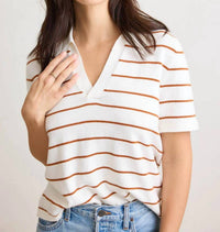 Not Monday - Noah V-neck Short Sleeve Top