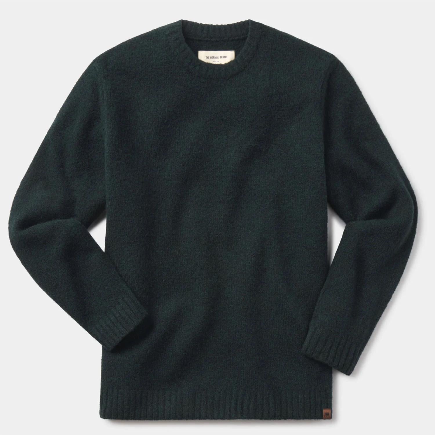 The Normal Brand Homebound Crewneck Sweater in dark sea - men's sweater - view 5
