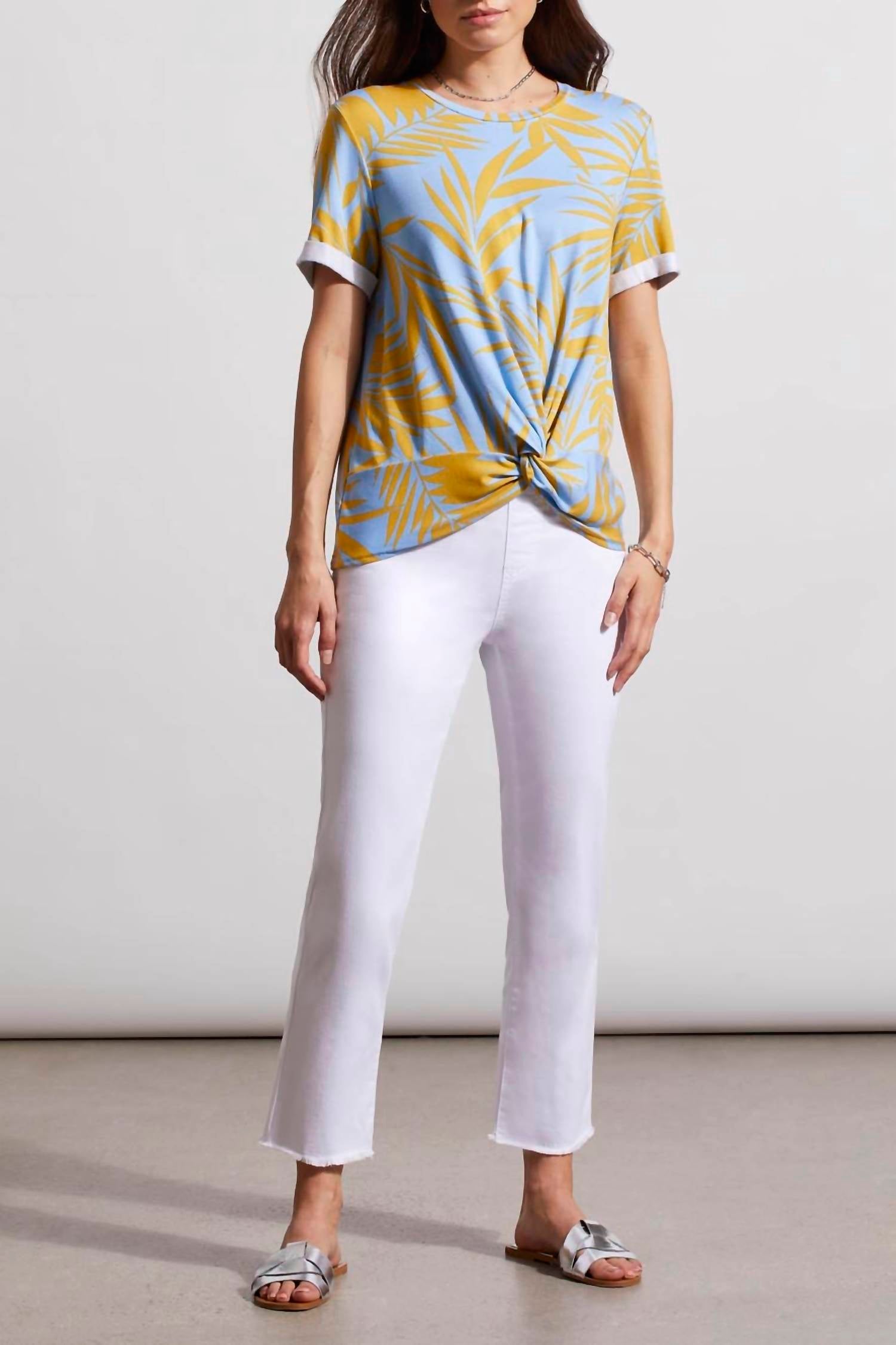 Tribal - Knot Hem Roll Sleeve Tee