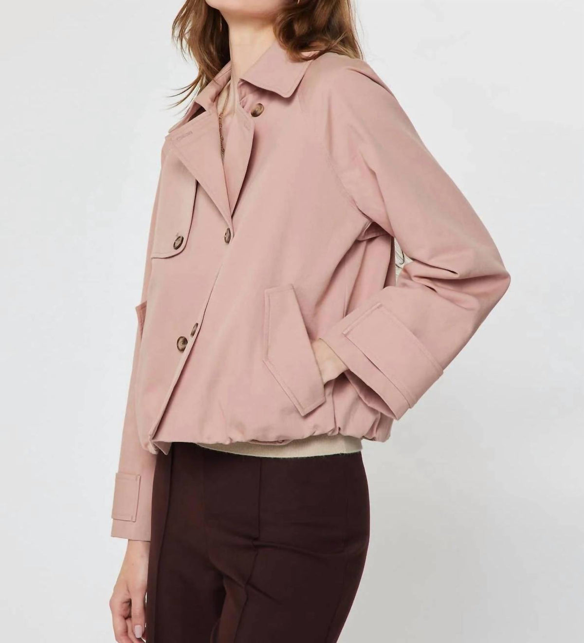 Current Air - Cotton Short Trench Jacket